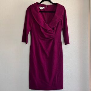 Kay Unger Shawl Collar Cocktail Dress Size 4